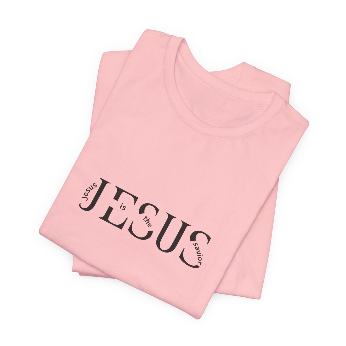 Jesus Minimalist Tee — Distressed Script Christian T-Shirt
