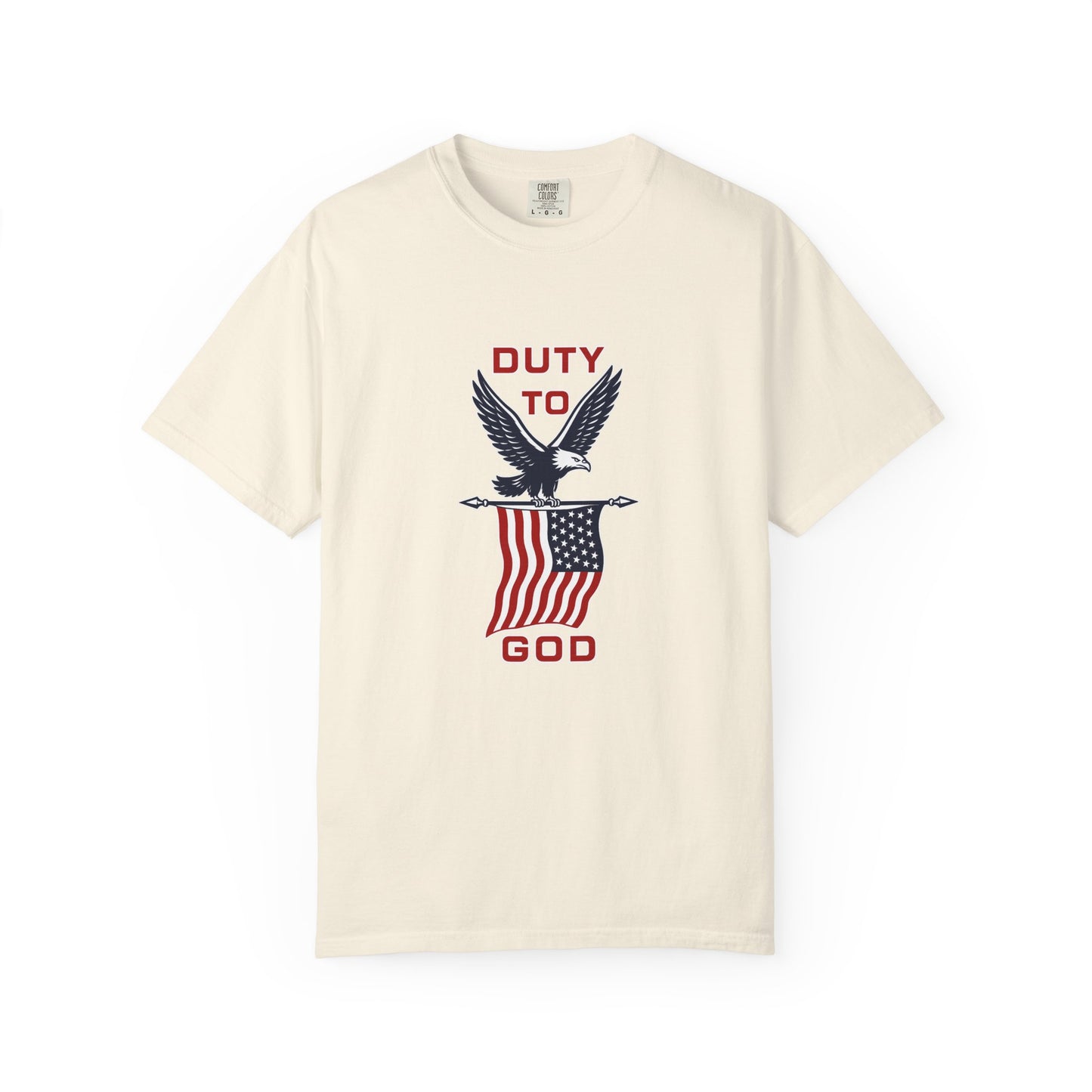 Duty to God Eagle American Flag T-Shirt