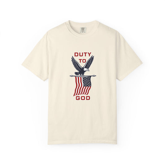 Duty to God Eagle American Flag T-Shirt