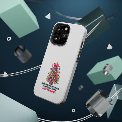 Spanish| Christmas Tree Phone Case - "Feliz Navidad" Spanish Holiday Magnetic Impact-Resistant Case