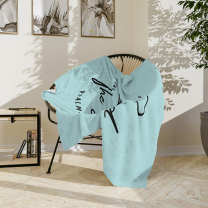 Blessed The Lord Psalm 33:12 Velveteen Microfiber Blanket — Inspirational Christian Throw