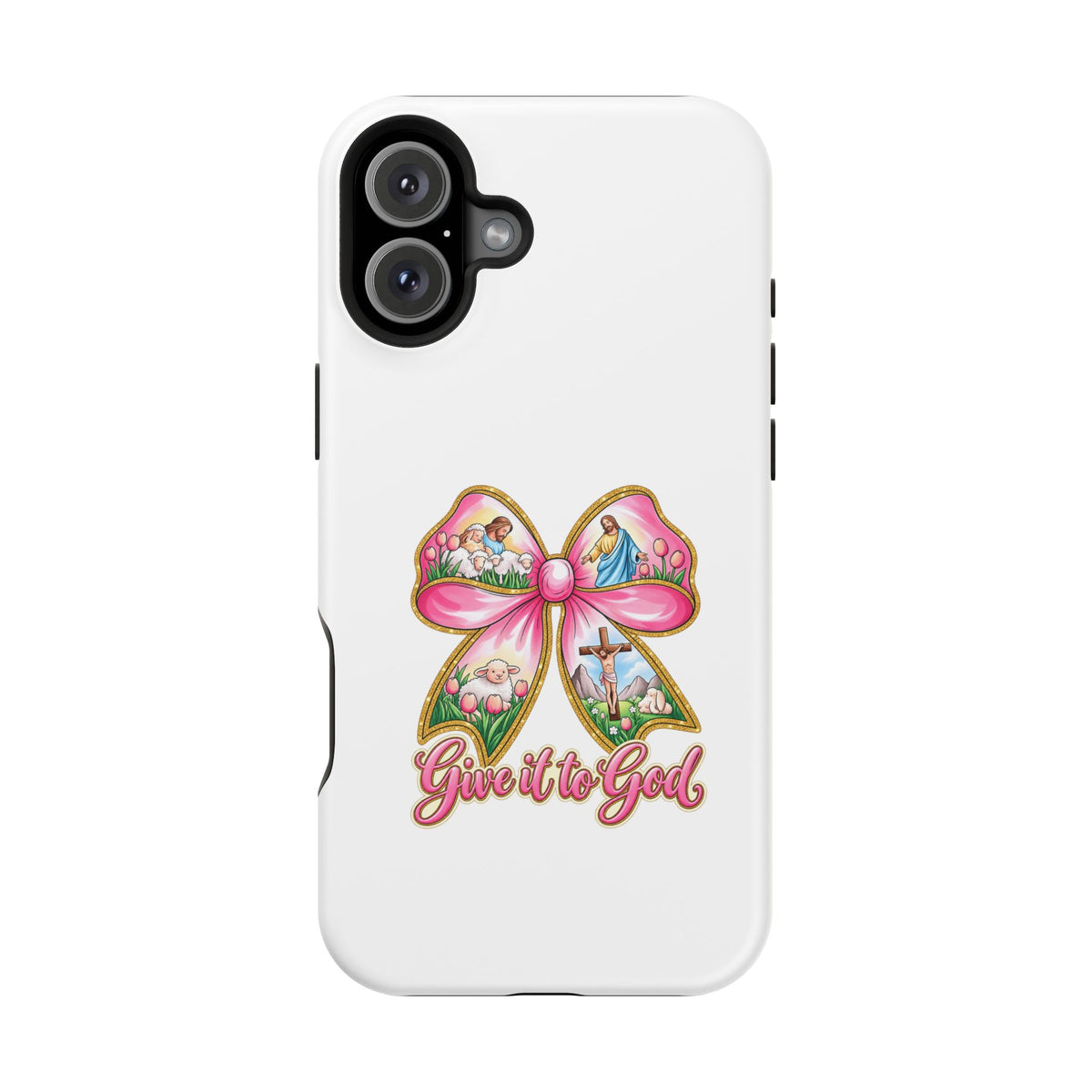 Give It to God Phone Case — Floral Bow Christian iPhone Cover