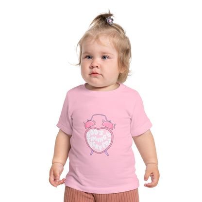 Baby T-Shirt — Pink "Child of God" Heart Alarm Design
