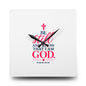Acrylic Wall Clock — "Be Still and Know That I Am God" Psalm 46:10 Christian Home Decor