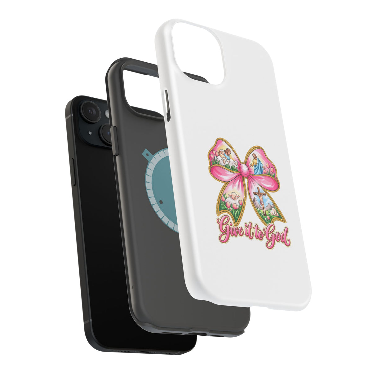 Give It to God Phone Case — Floral Bow Christian iPhone Cover