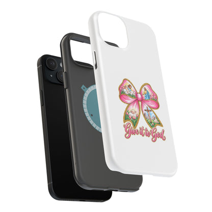 Give It to God Phone Case — Floral Bow Christian iPhone Cover
