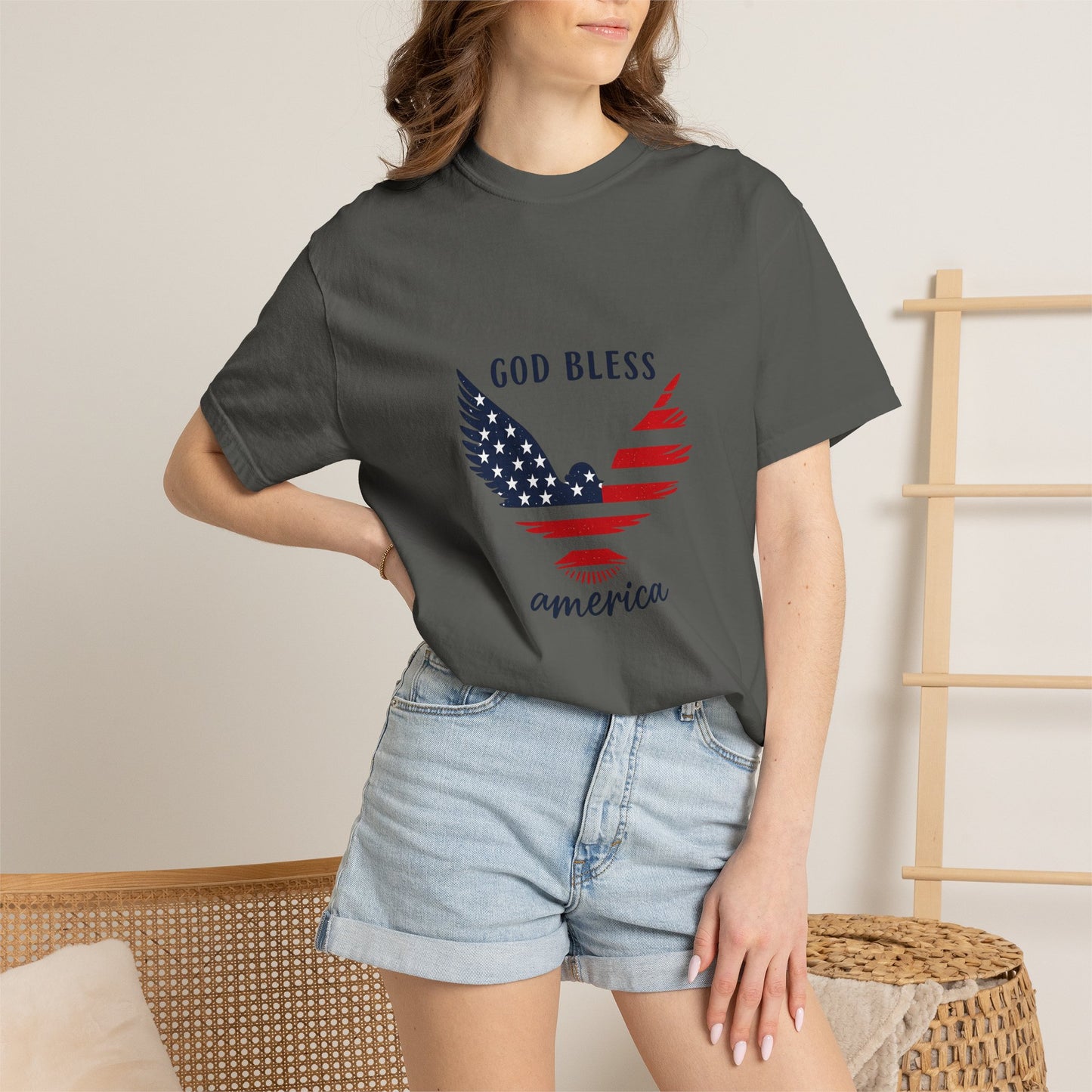 God Bless America Eagle T-Shirt — Patriotic USA Flag Tee