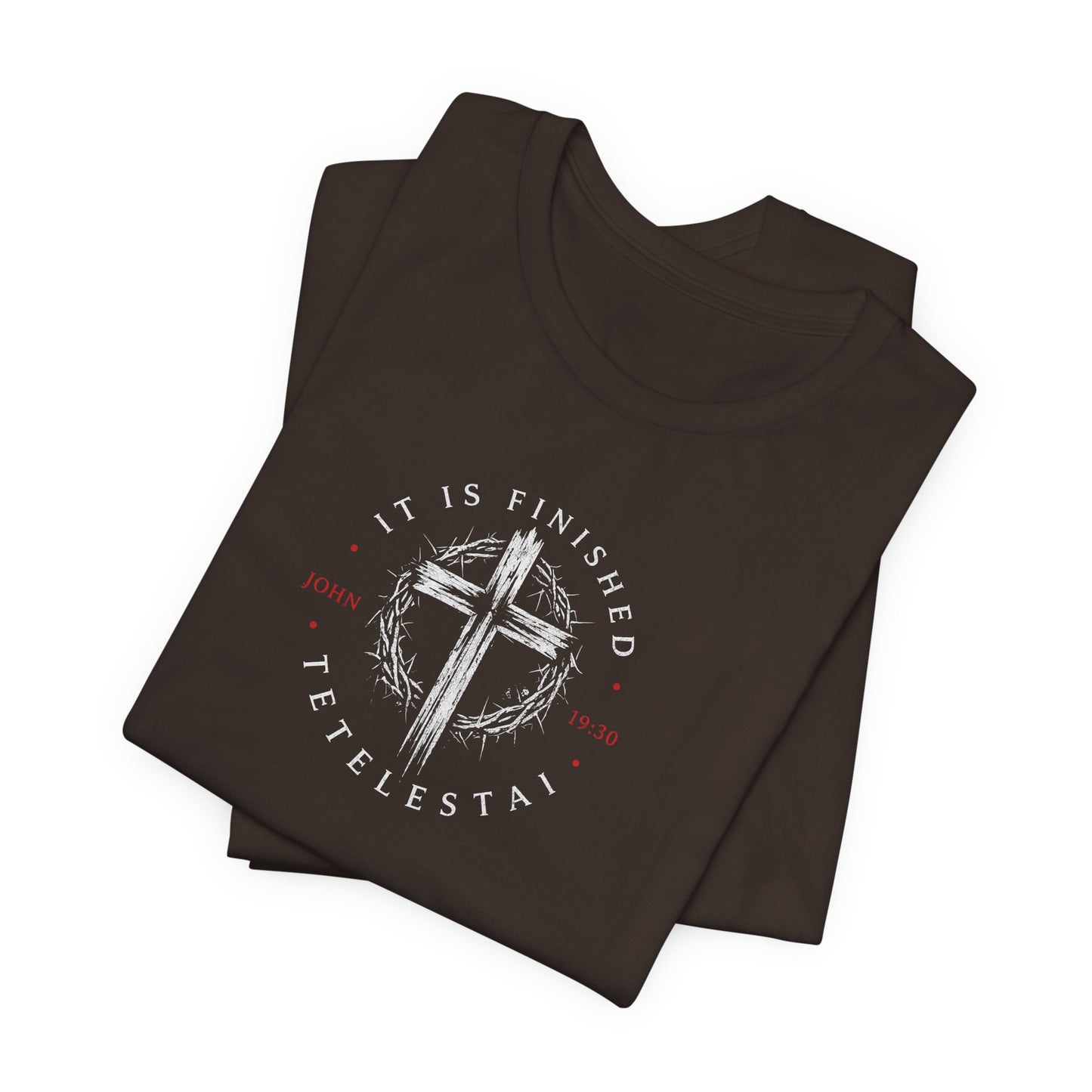Faith Cross T‑Shirt – "It Is Finished" Christian Tee