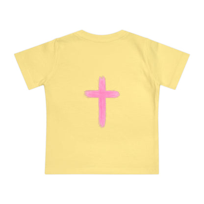 Christian Baby T-Shirt – "I Can Do All Things" Philippians 4:13 Pastel Cross