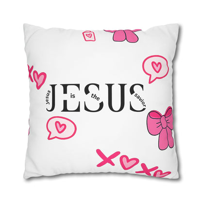 Created With A Purpose Square Pillowcase – Christian Inspirational Decorative Pillow