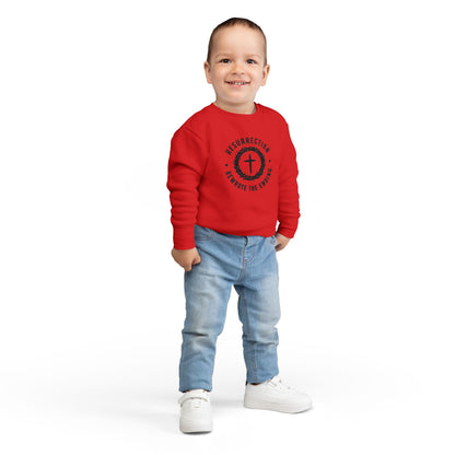 Resurrection Cross Toddler Sweatshirt — Religious Easter Kids Pullover
