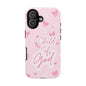 Child of God Pink Phone Case — Cute Christian iPhone Cover with Bows & Hearts