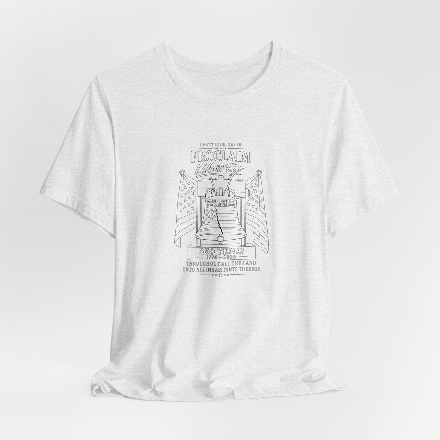 Leviticus 25:10 Tee – Minimalist Bible Verse Christian T-Shirt