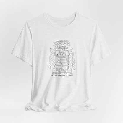 Leviticus 25:10 Tee – Minimalist Bible Verse Christian T-Shirt