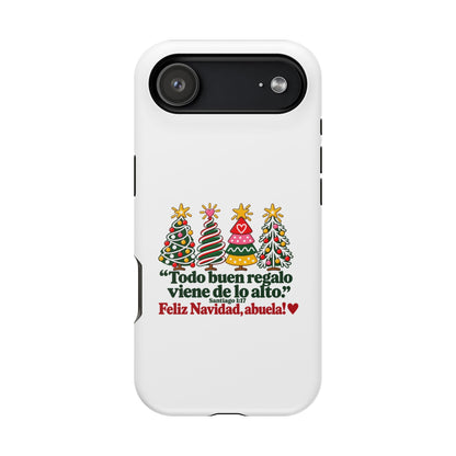 Christmas Grandma Phone Case — “Todo buen regalo viene de lo alto” Magnetic Impact-Resistant Case