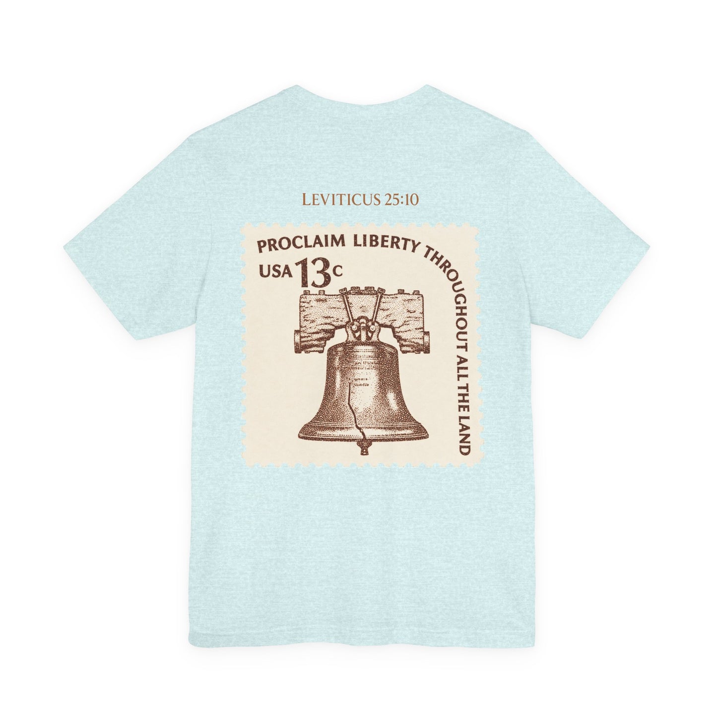 Liberty Stamp T‑Shirt — Vintage 13 Liberty Bell Graphic Tee