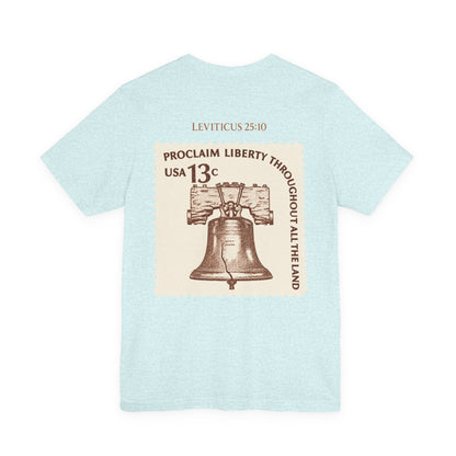 Liberty Stamp T‑Shirt — Vintage 13 Liberty Bell Graphic Tee