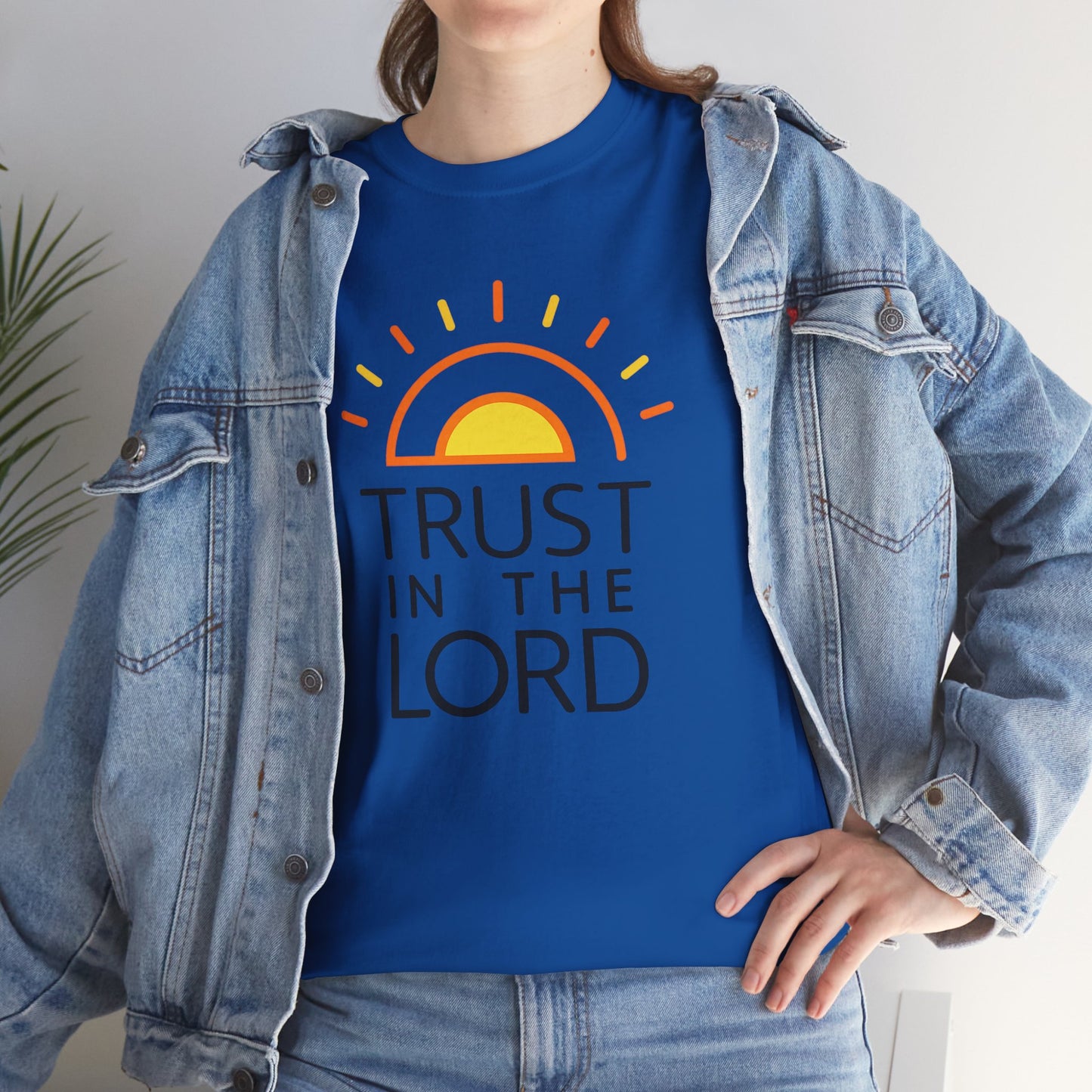 Trust in the Lord T-Shirt — Christian Sunrise Faith Tee