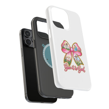 Give It to God Phone Case — Floral Bow Christian iPhone Cover