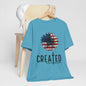 Created With A Purpose American Flag Sunflower T-Shirt