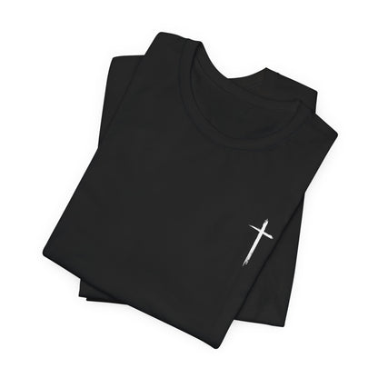 Christian T-Shirt — "When I Am Weak He Is Strong" Cross Tee
