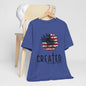 Created With A Purpose American Flag Sunflower T-Shirt
