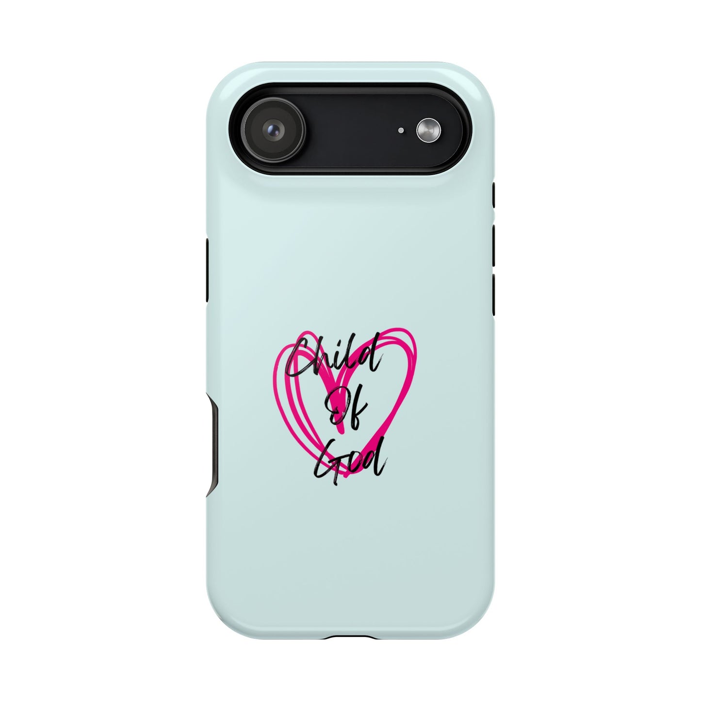 Phone Case — "Child of God" Pink Heart Magnetic Impact-Resistant