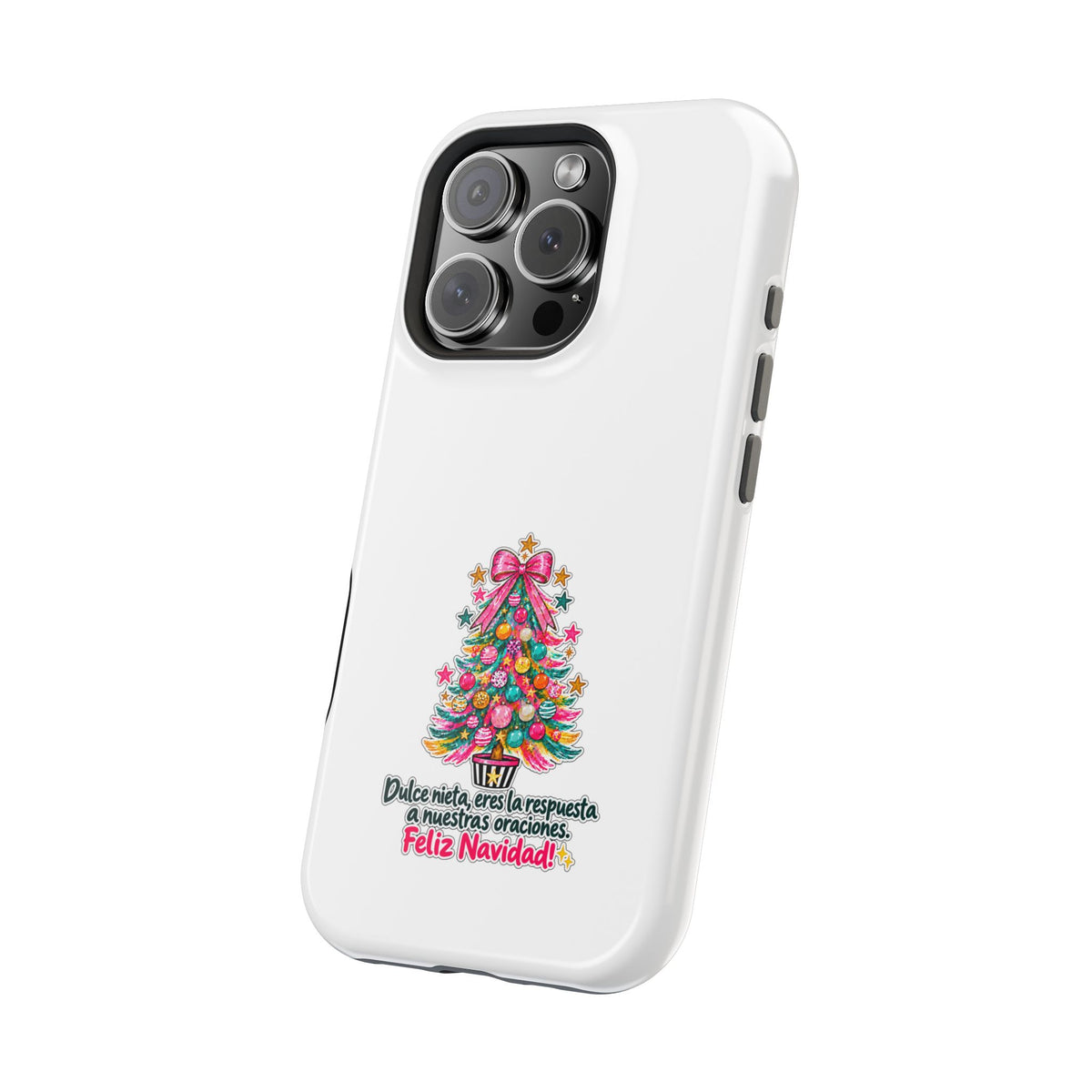 Spanish| Christmas Tree Phone Case - "Feliz Navidad" Spanish Holiday Magnetic Impact-Resistant Case