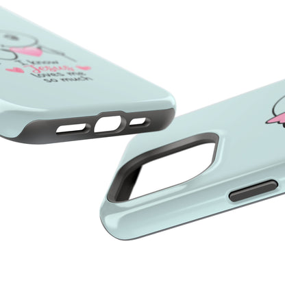 Christian Cute Heart Phone Case — "I Know Jesus Loves Me So Much" Magnetic Impact-Resistant Case