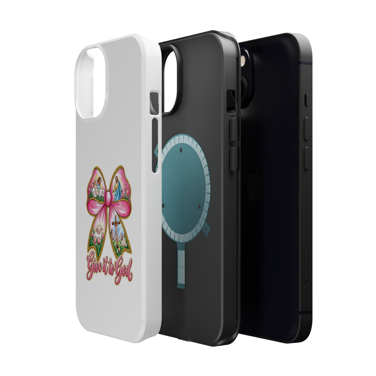 Give It to God Phone Case — Floral Bow Christian iPhone Cover