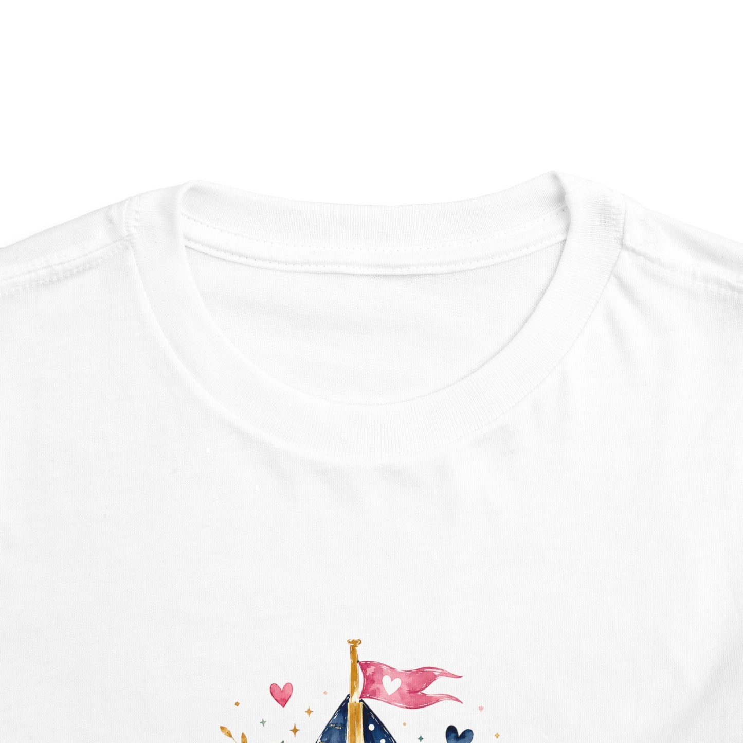 Toddler Tee - 'Jesus is my Captain' Nautical Sailboat Christian Shirt