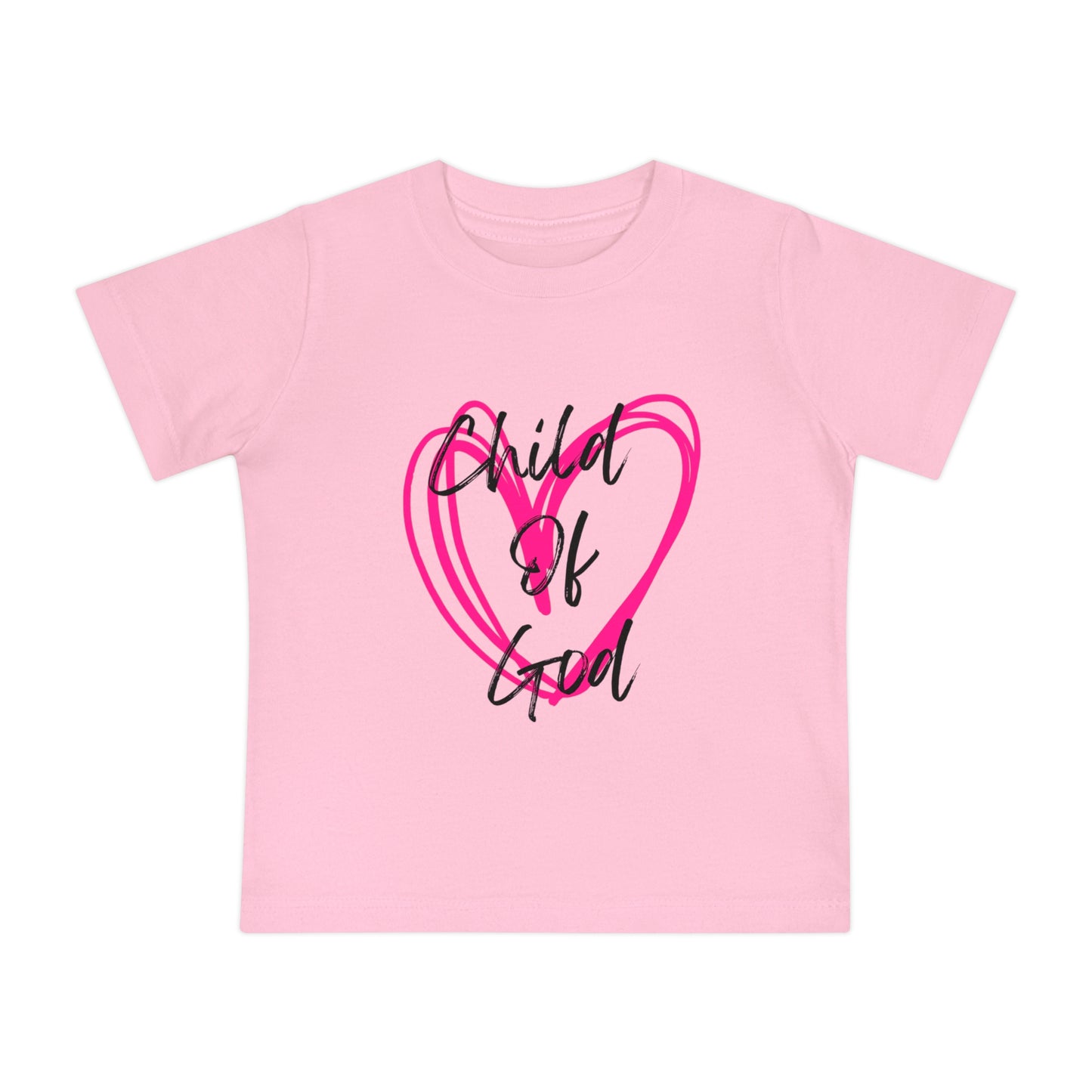 Baby T-Shirt | "Child of God" Heart Front & "Made for a Purpose" Rainbow Back — Christian Infant Tee