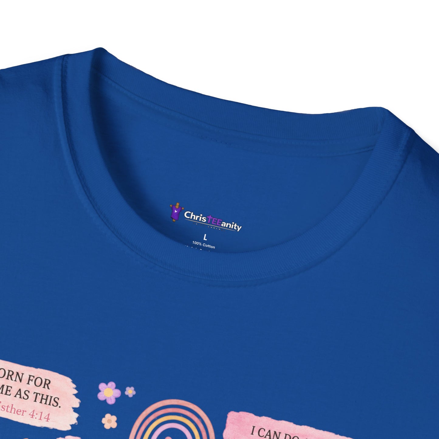 Christian Inspirational T-Shirt — “I am a child of God” Pink Scripture Tee