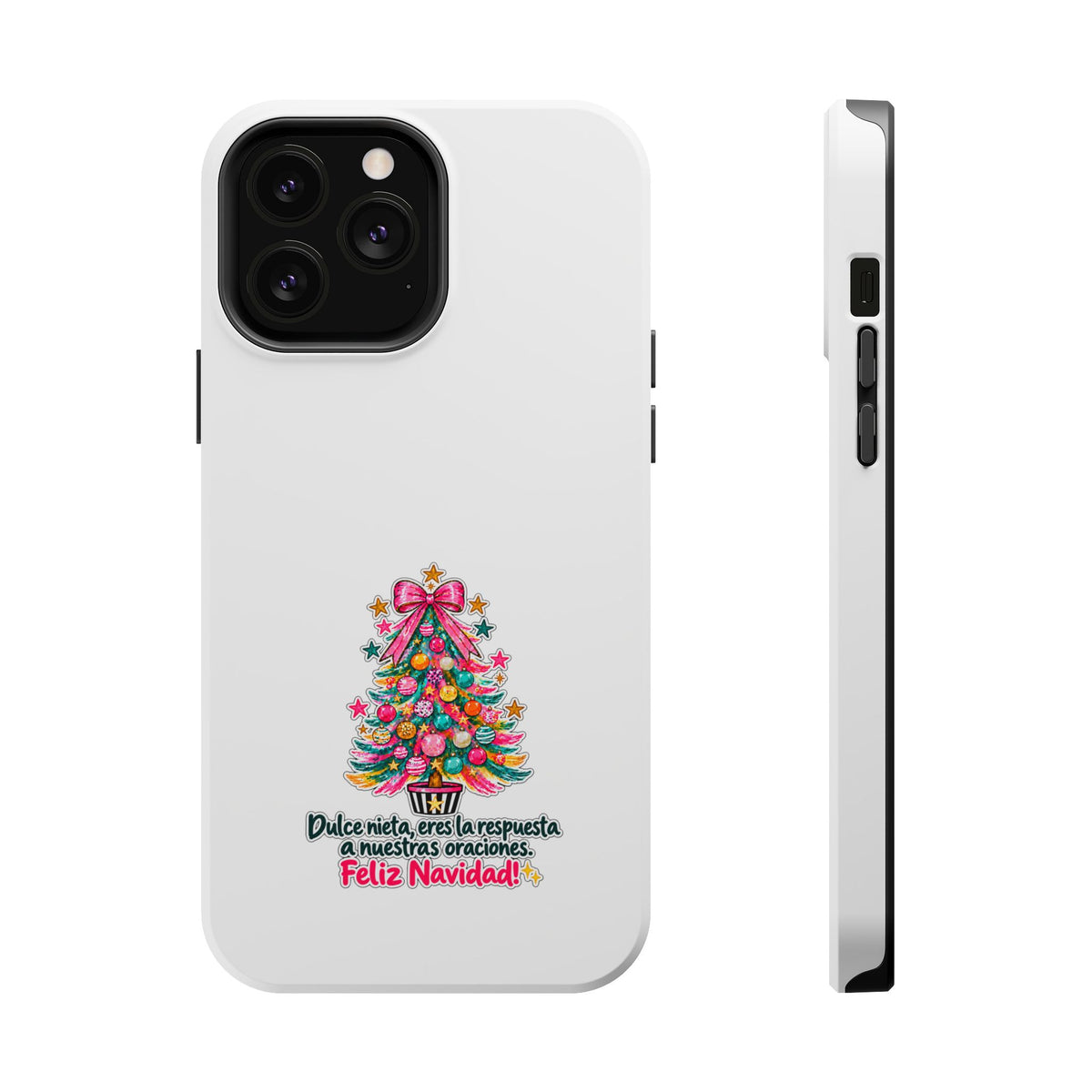 Spanish| Christmas Tree Phone Case - "Feliz Navidad" Spanish Holiday Magnetic Impact-Resistant Case
