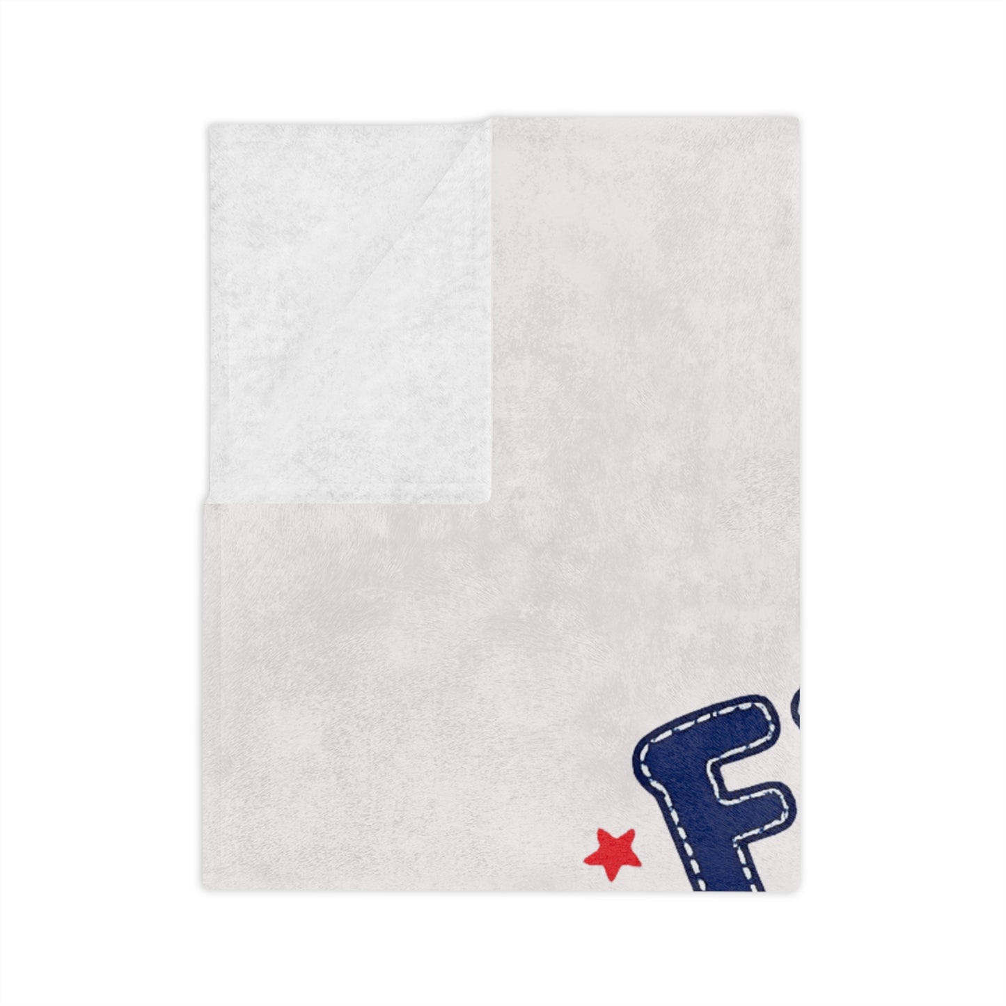 My First 4th of July Baby Blanket — Velveteen Microfiber Patriotic Throw