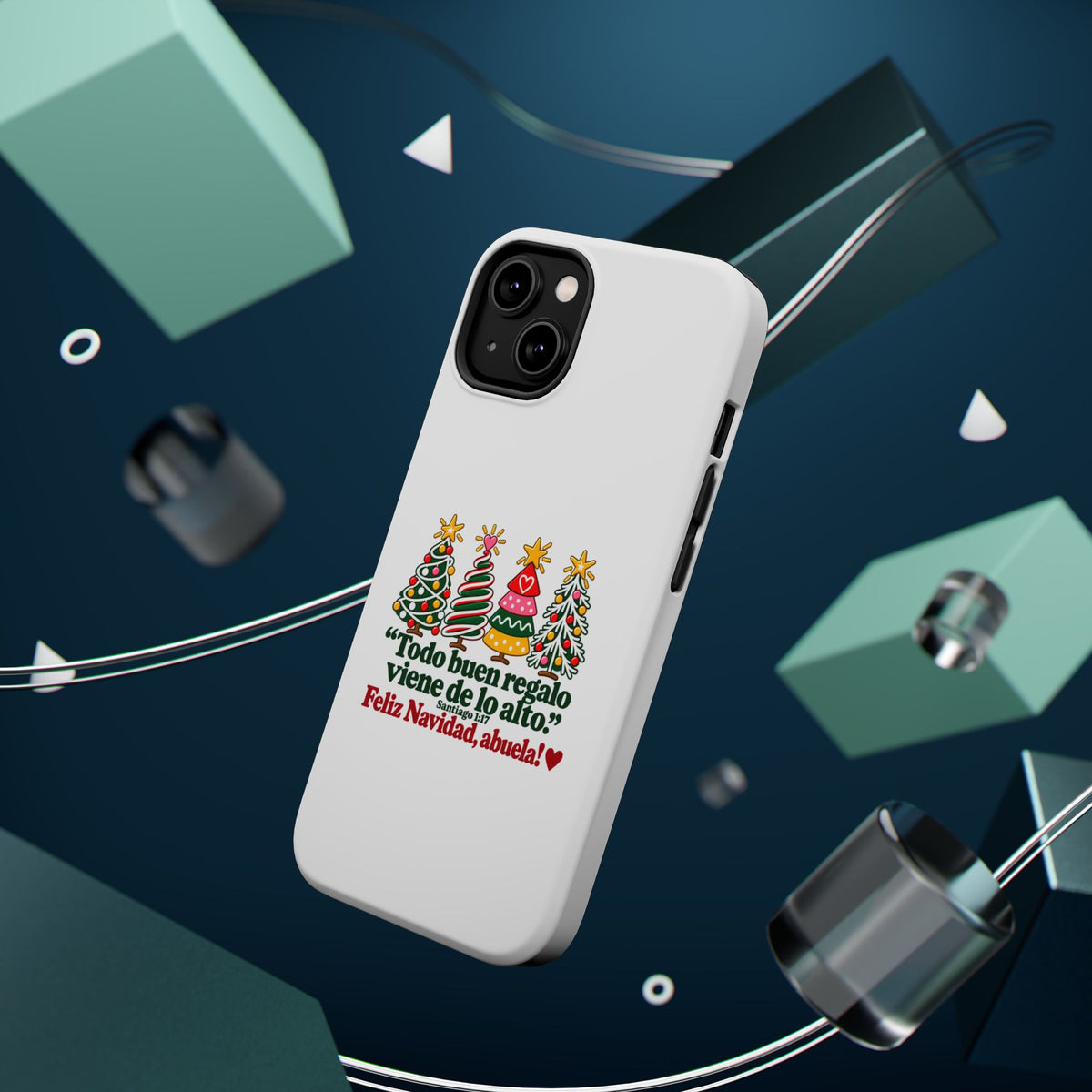 Christmas Grandma Phone Case — “Todo buen regalo viene de lo alto” Magnetic Impact-Resistant Case