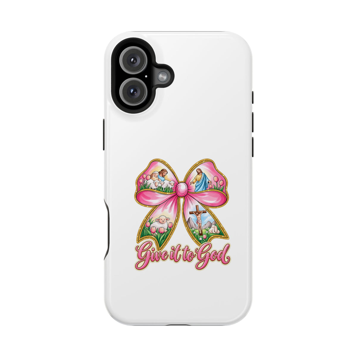 Give It to God Phone Case — Floral Bow Christian iPhone Cover