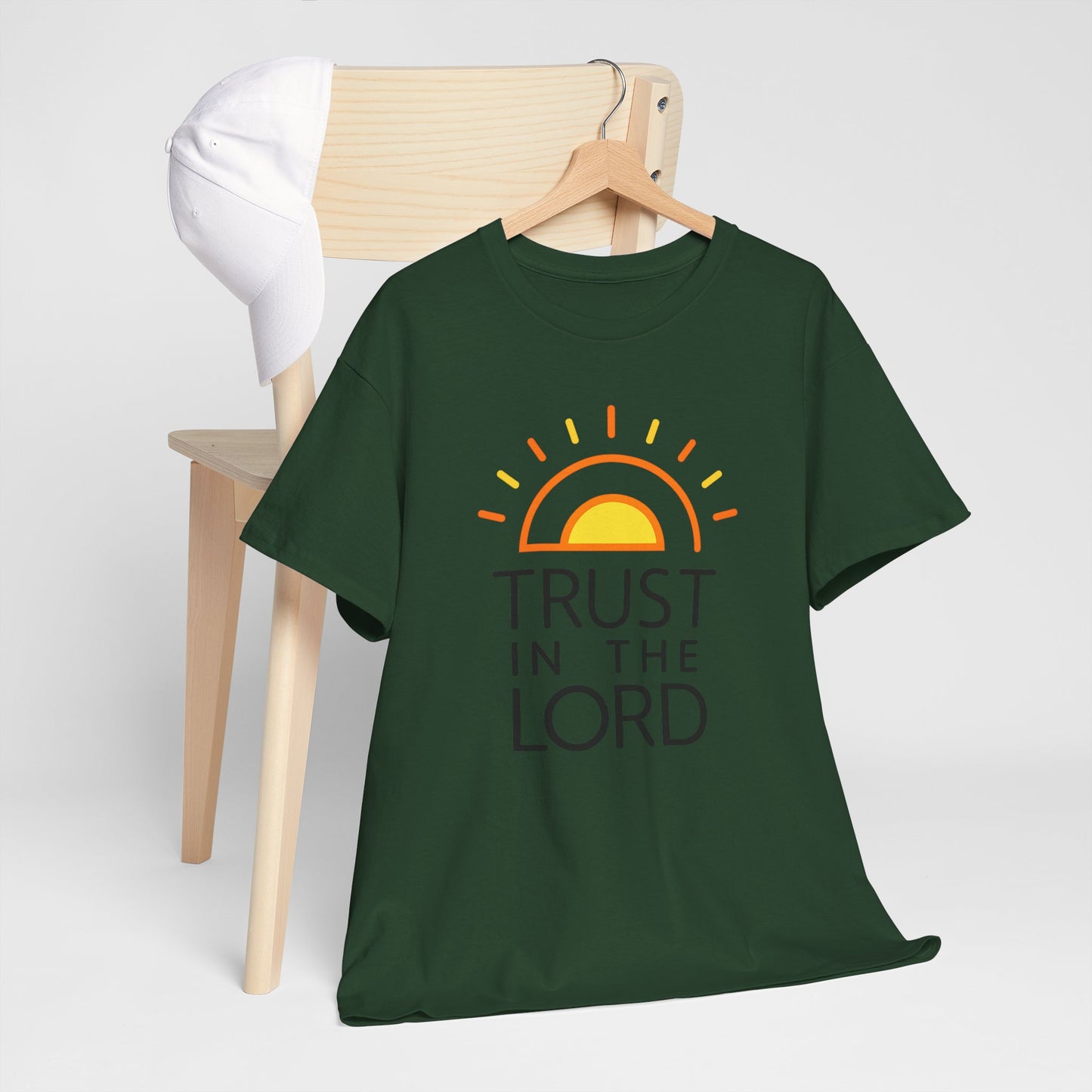 Trust in the Lord T-Shirt — Christian Sunrise Faith Tee