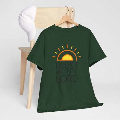 Trust in the Lord T-Shirt — Christian Sunrise Faith Tee
