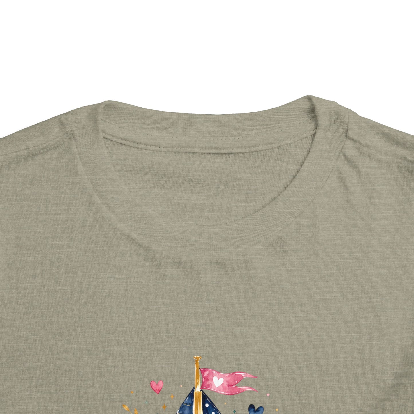 Toddler Tee - 'Jesus is my Captain' Nautical Sailboat Christian Shirt
