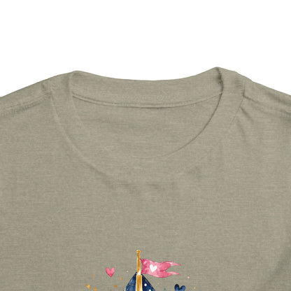 Toddler Tee - 'Jesus is my Captain' Nautical Sailboat Christian Shirt
