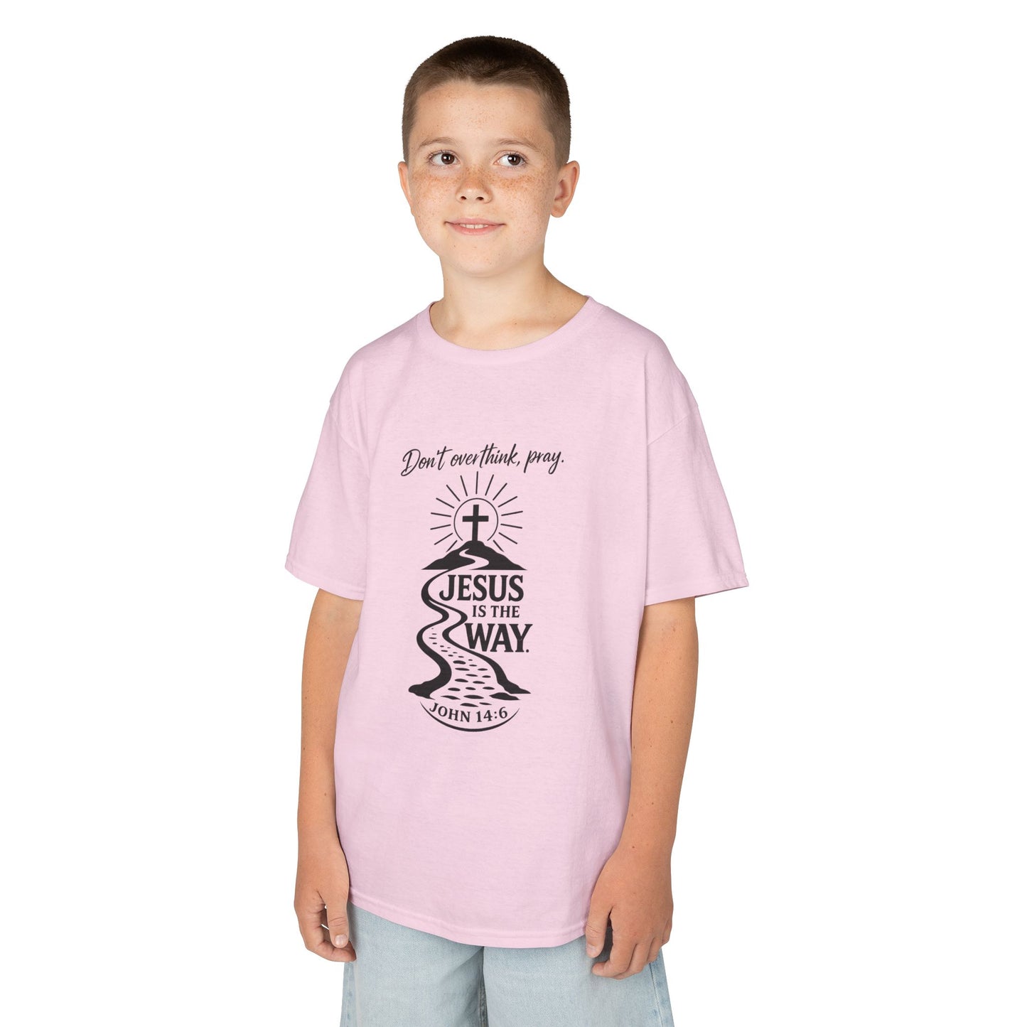 UnisexKids Tee — "Jesus Is The Way" Faith Graphic (John 14:6)