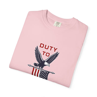 Duty to God Eagle American Flag T-Shirt