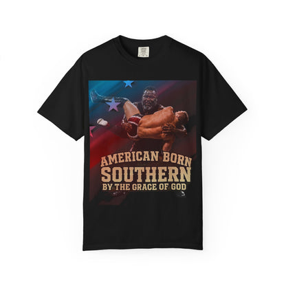 Southern Born T-Shirt — "American Born Southern by the Grace of God" Graphic Tee