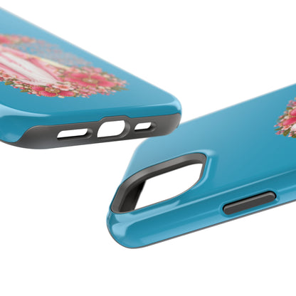 Religious Floral Phone Case — 'Blessed Virgin' Magnetic Impact-Resistant Case