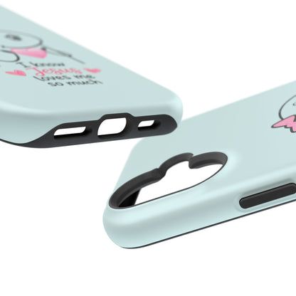 Christian Cute Heart Phone Case — "I Know Jesus Loves Me So Much" Magnetic Impact-Resistant Case