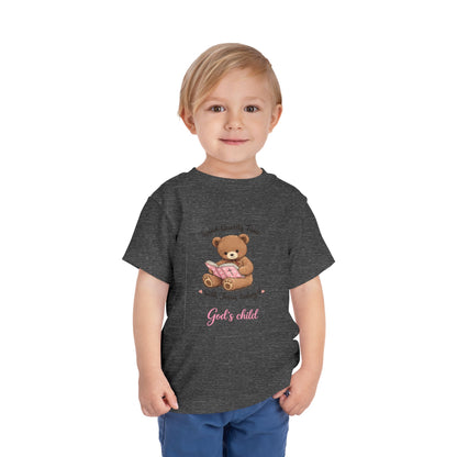 Toddler Tee — "Spend Quality Time with Jesus Today!" Bear Christian Kids Shirt
