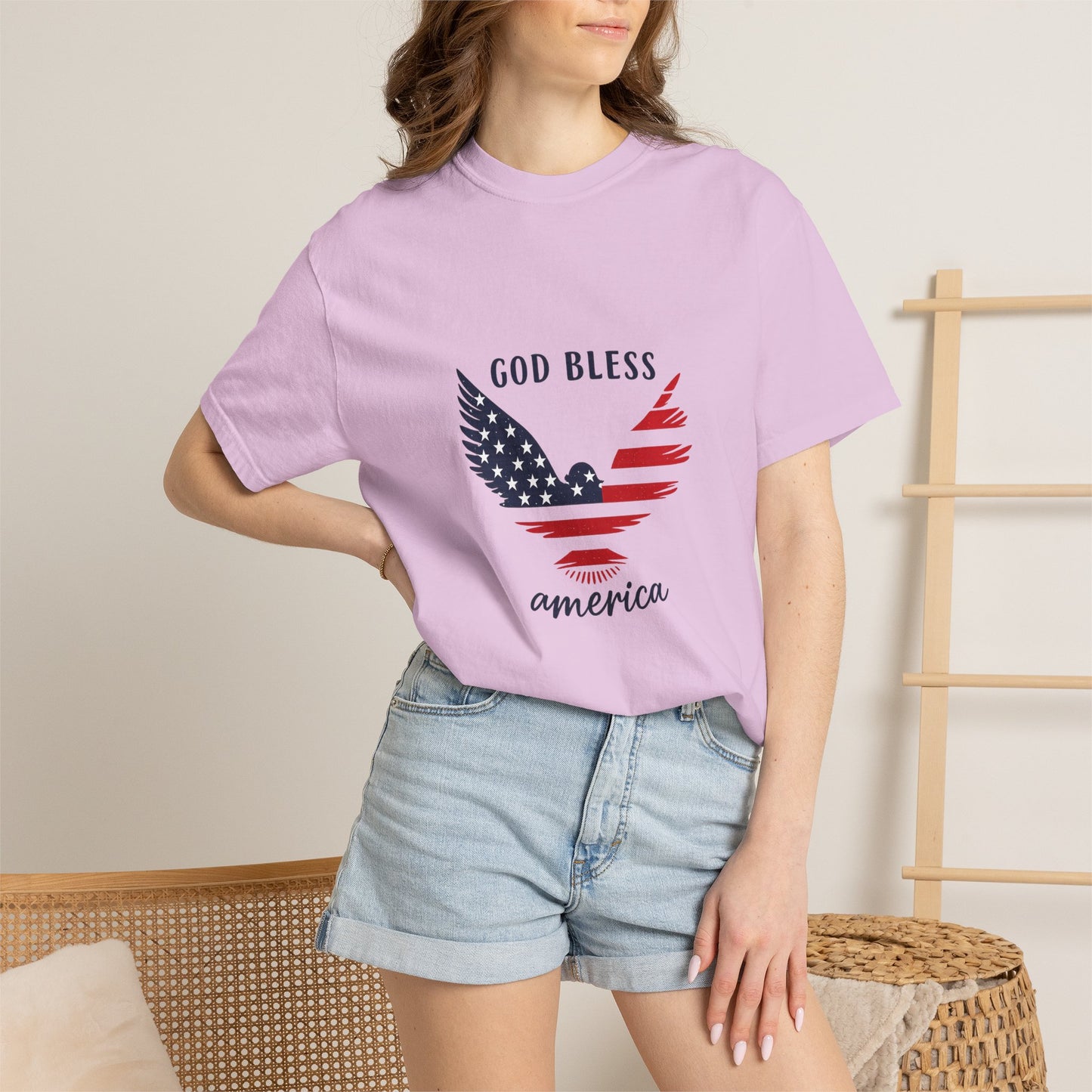 God Bless America Eagle T-Shirt — Patriotic USA Flag Tee