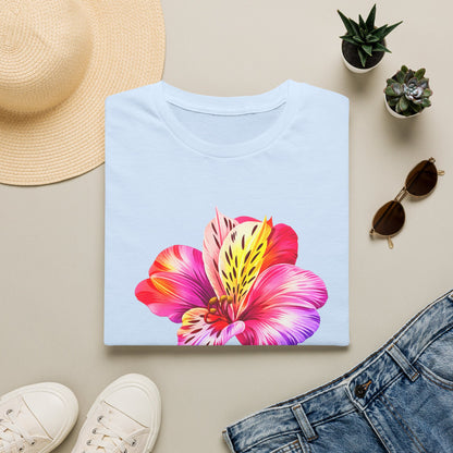 Jesus Floral T-Shirt — Colorful Watercolor Lily Christian Faith Tee