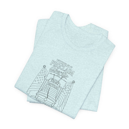 Leviticus 25:10 Tee – Minimalist Bible Verse Christian T-Shirt